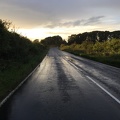 Glistening roads into the sunset